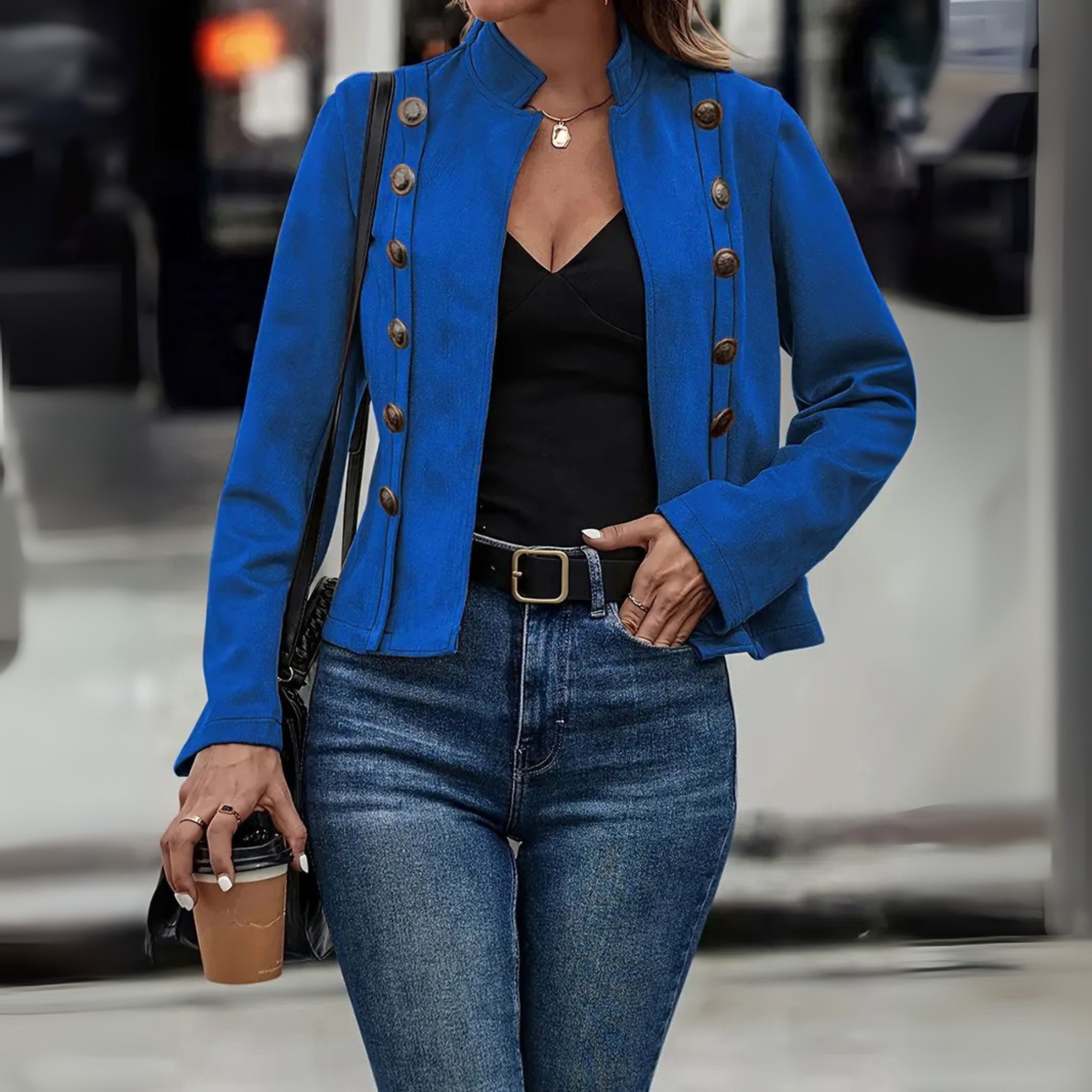 TASMIN™ - Vintage Slim Fit Long Sleeve Jacket