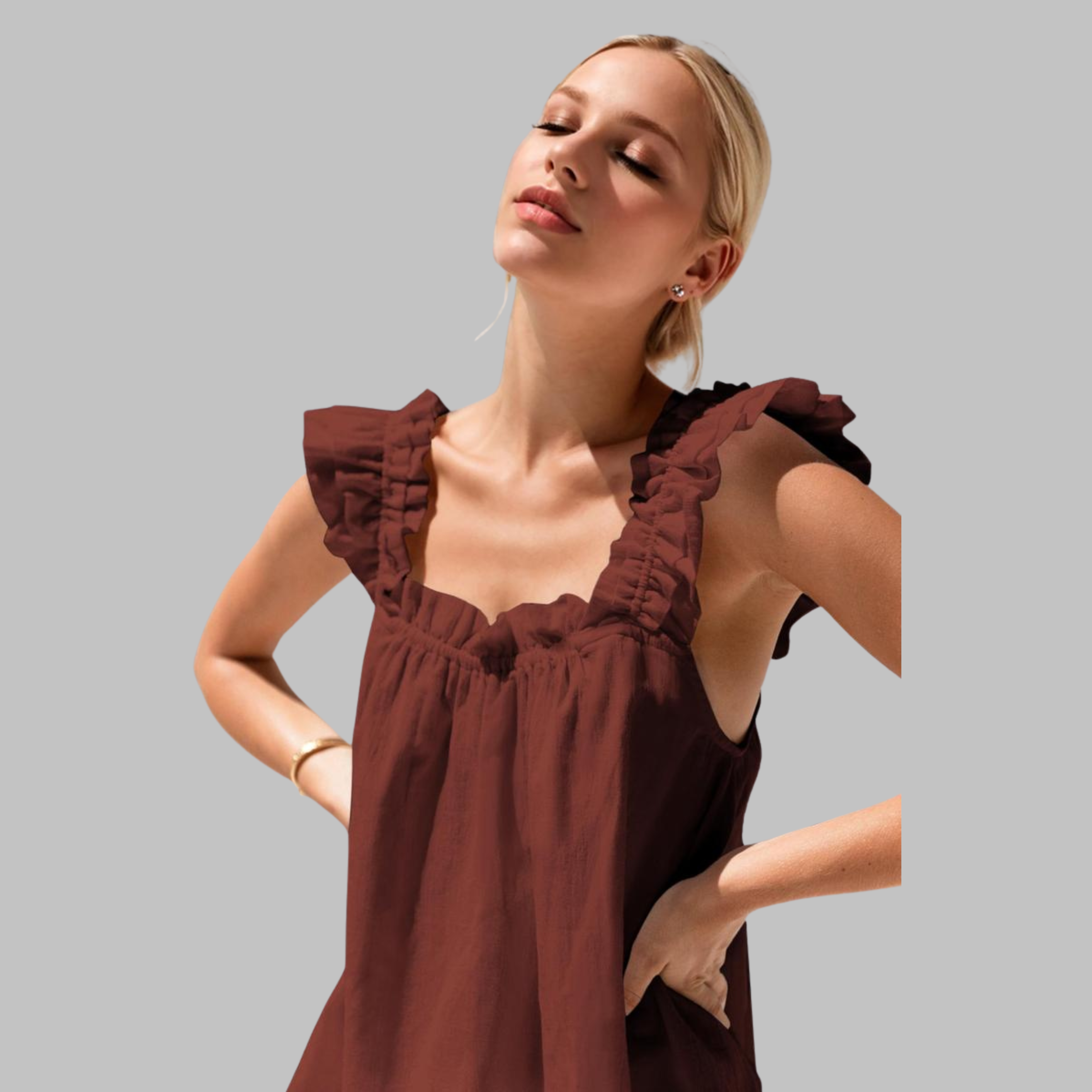 QIARA™ - Casual Tank Top and Short Sleepwear Set