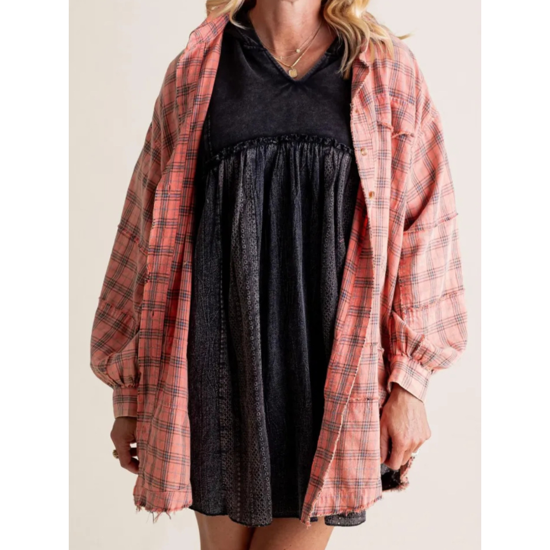 MATILDA™ - Sweet Stylish Checkered Flannel Top