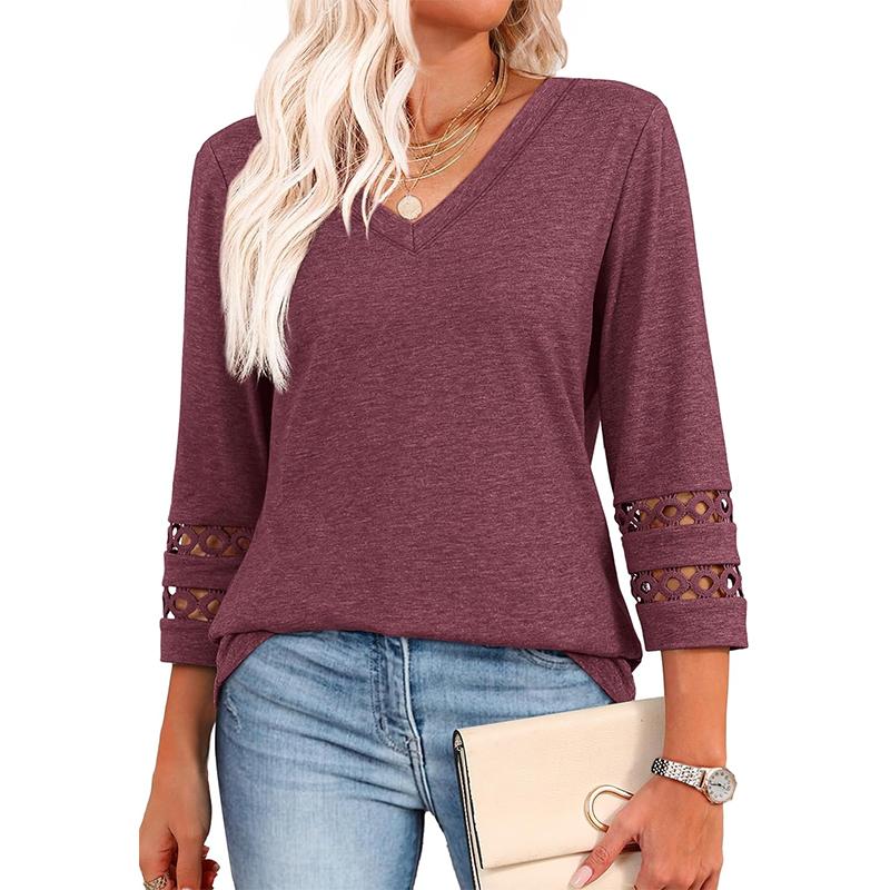 STYLI™ – Chic Casual V-Neck Summer Top
