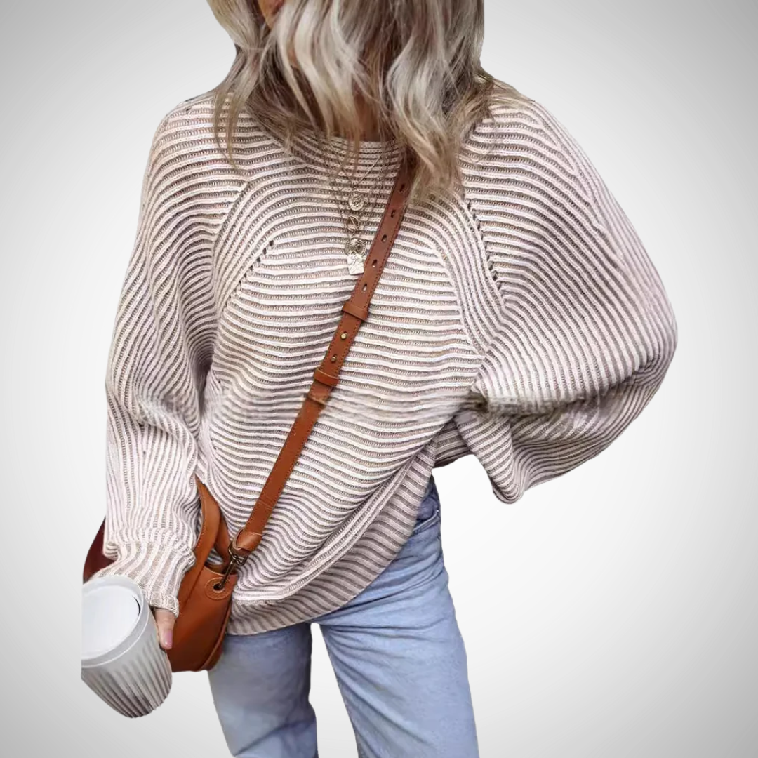 TAMLYN™- Cozy Striped Oversized Sweater