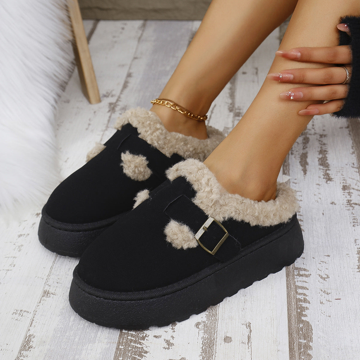 TAZA™ - Comfy Platform Mini Boots Slippers