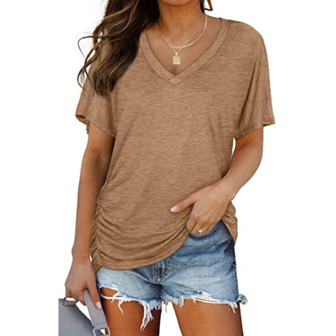 EILY™ - Classic V-Neck Loose Fit Shirt