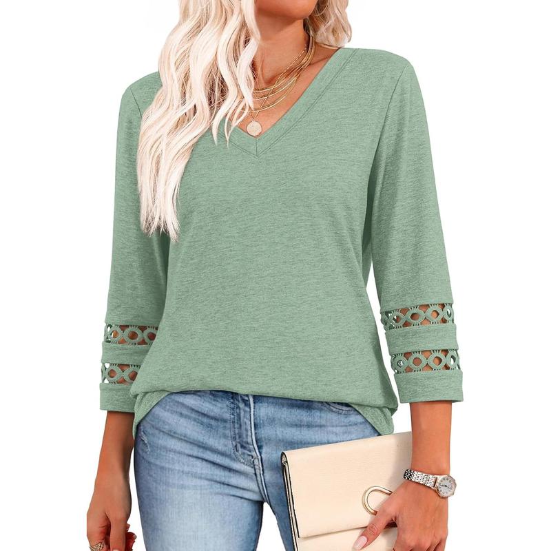 STYLI™ – Chic Casual V-Neck Summer Top