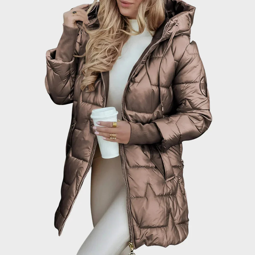 XANTHE™ | Long Quilted Jacket