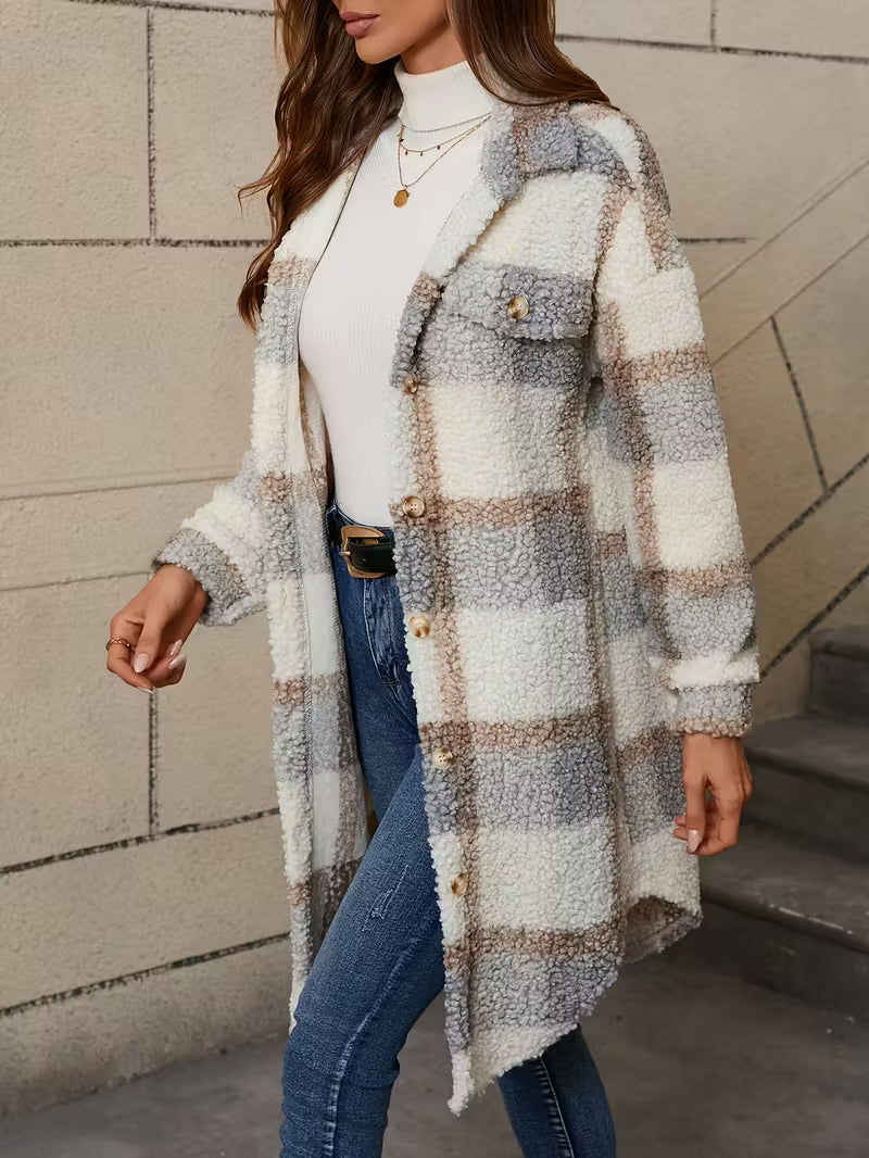 Plaid Pattern Soft Jacket