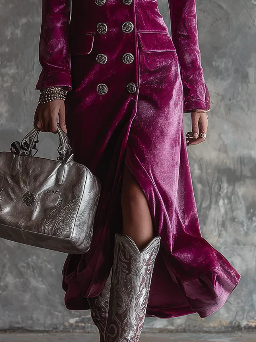 OPRAH™ | Long Maxi Blazer Dress