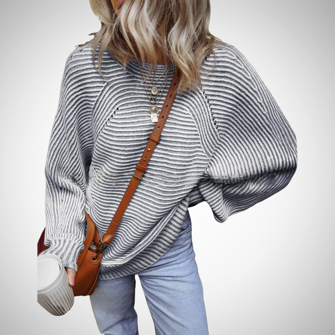 TAMLYN™- Cozy Striped Oversized Sweater