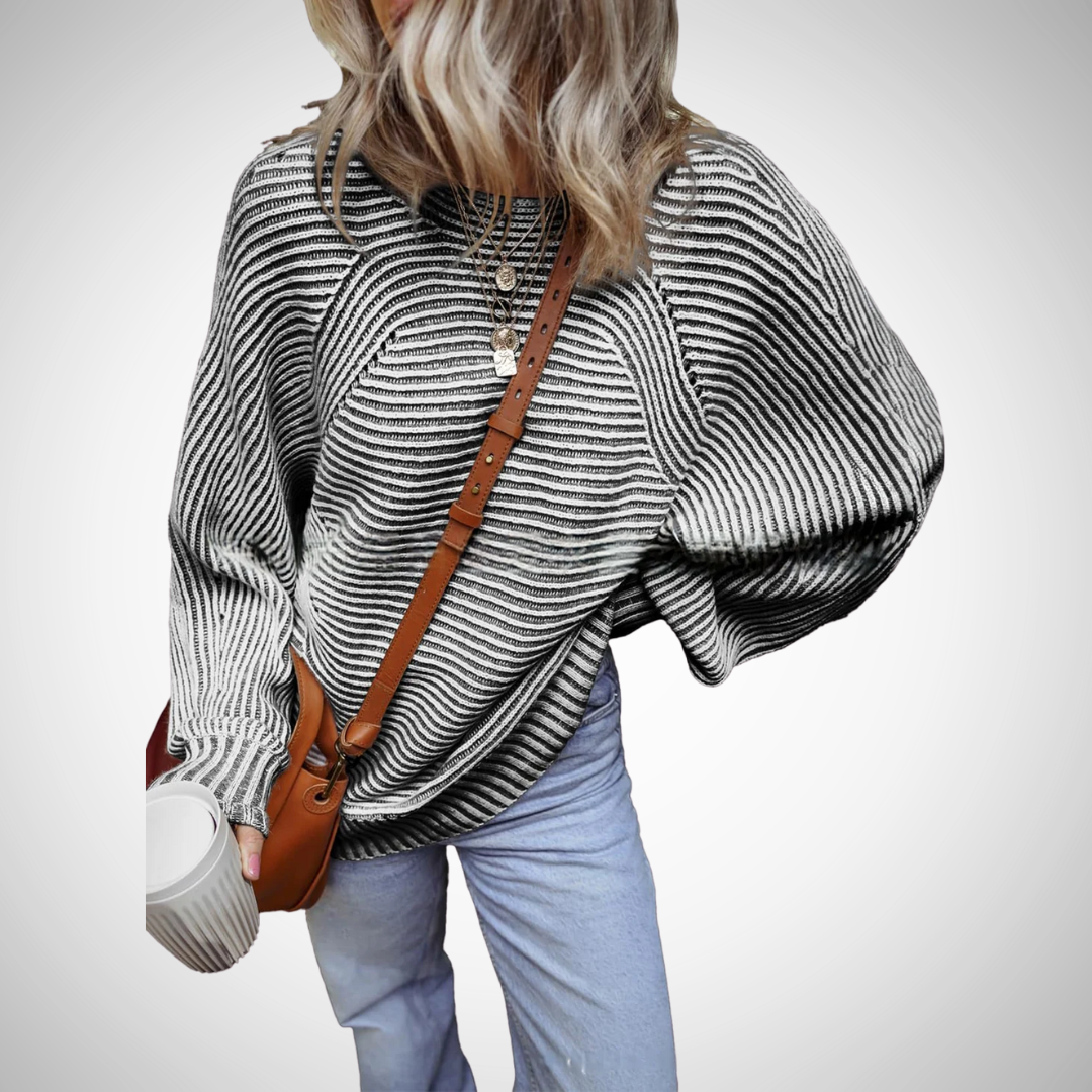 TAMLYN™- Cozy Striped Oversized Sweater