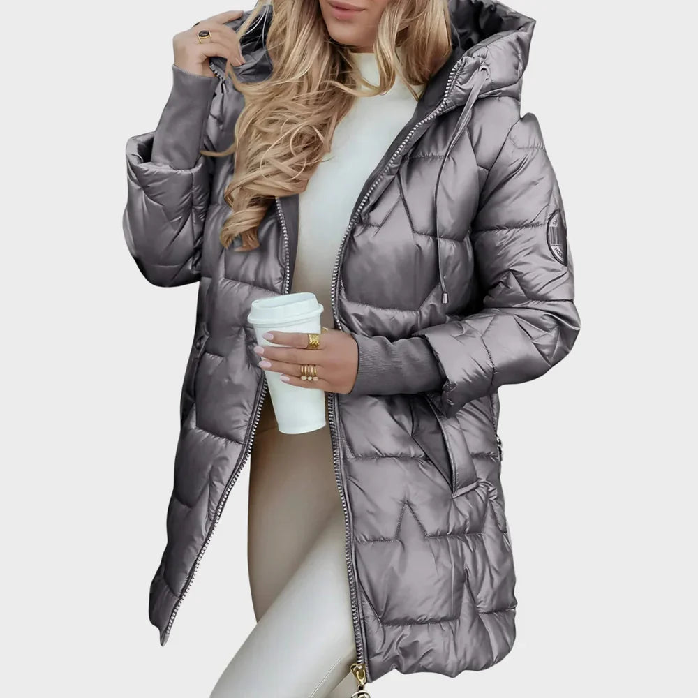 XANTHE™ | Long Quilted Jacket